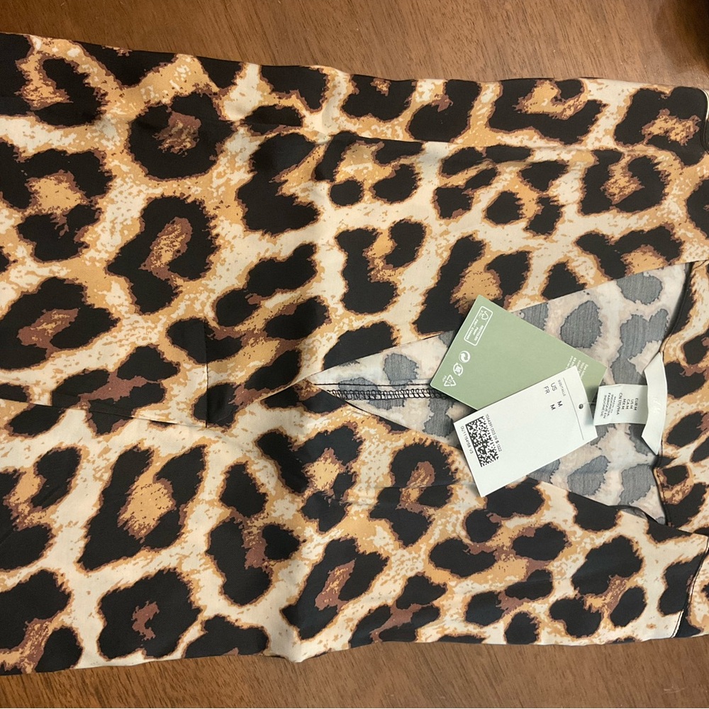 H&M LEOPARD PRINT CAFTAN NWT